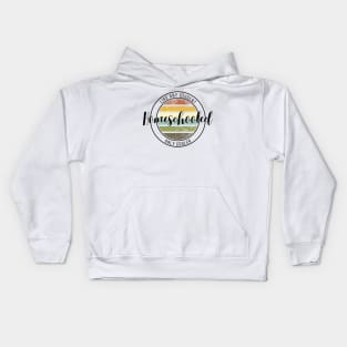 Homeschool Stamp - earthy Kids Hoodie